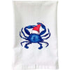 Blue Crab Santa Flour Sack Towel