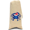 Blue Crab Santa Wine Bag