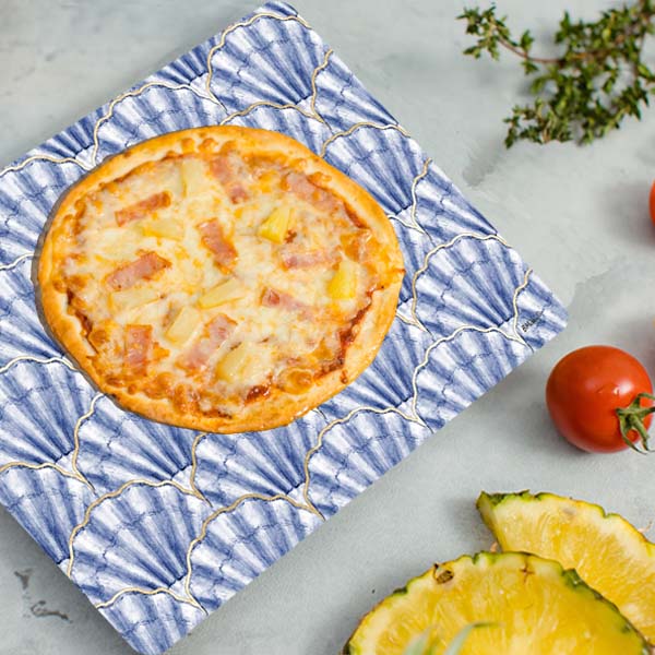 Blue Shell Repeat Glass Cutting Board