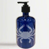 Cobalt Glass Soap or Dispenser- Crab