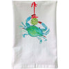 Crab Mistletoe Flour Sack Towel