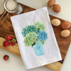 Hydrangeas Ball Jar Flour Sack Towel