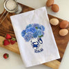 Hydrangeas Crab Ginger Jar Flour Sack Towel