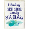 Sea Glass Birthstone Boxed Note Card Set