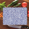Blue Dots Glass Cutting Board