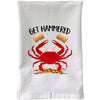 Red Crab Get Hammered Flour Sack Towel