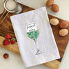 Sea Glass Beach and Wine Flour Sack Towel