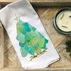 Sea Glass Christmas Tree Flour Sack Towel