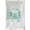 Sea Glass Crab Flour Sack Towel
