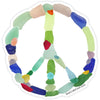 Sea Glass Peace Sign Sticker - 3"