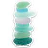 Sea Glass Stack Sticker - 3"