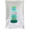 Sea Glass Stack Flour Sack Towel