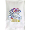 Teacup Pansies Flour Sack Towel