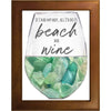 Sea Glass Beach & Wine Tile Trivet