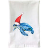 Sea Turtle Santa Flour Sack Towel