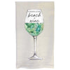 Sea Glass Kitchen Towel - Beach and Wine