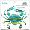 Blue Striped Crab Decal