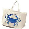 Blue Crab Zipper Tote