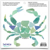 Sea Glass Crab Blue Decal