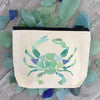 Zipper Pouch - Sea Glass Crab