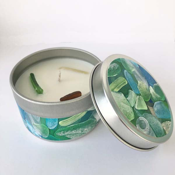 Sea Glass Discovery Candle Tin- Pastel