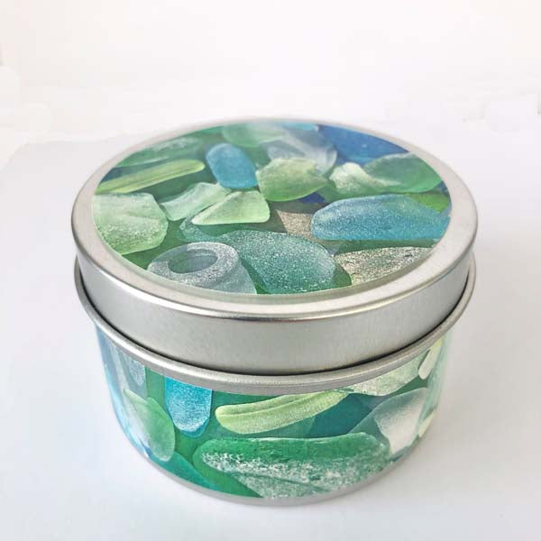Sea Glass Discovery Candle Tin- Pastel