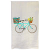 Crab Kitchen Towel- Aqua Bike